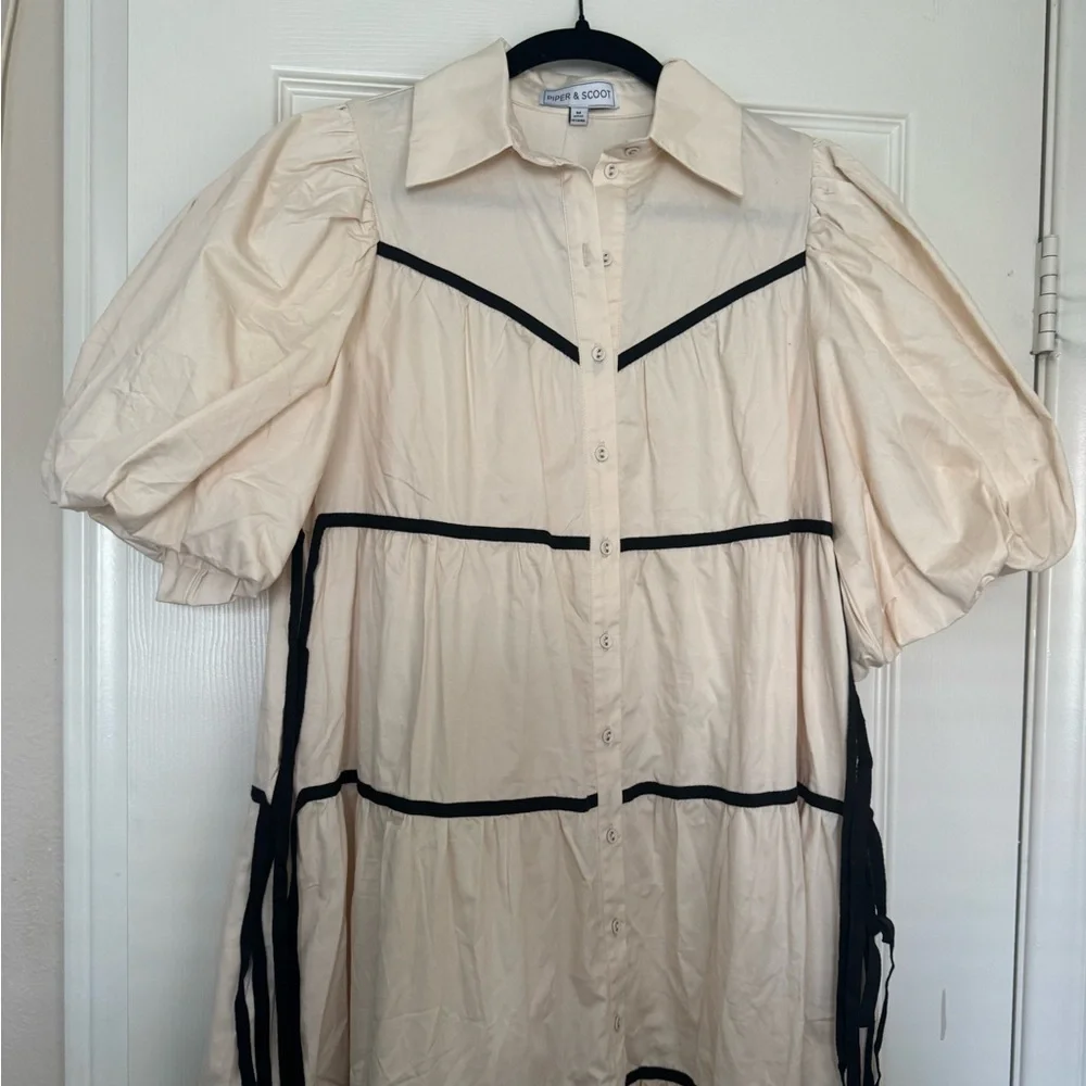 Piper & Scoot Leda Tiered Dress MEDIUM - Picture 5 of 5